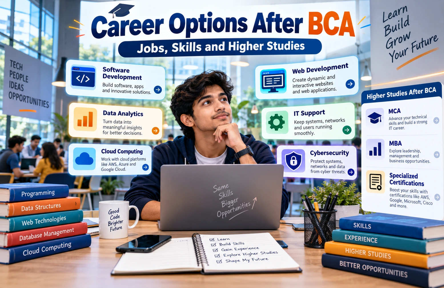 Career Options After BCA: Jobs, Skills and Higher Studies